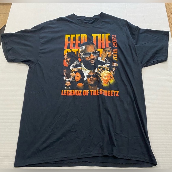 Legendz Of The Streetz Tour Rick Ross  Jeezy Mens Shirt Size XL - Picture 1 of 5